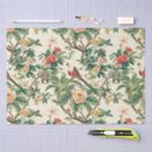 Kleurrijke tropische bloemen Vogels Tissuepapier (Craft)