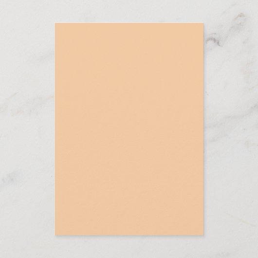 Kleurrijke Tropische Bloemige Perzik Huwelijksrece Informatiekaartje (Achterkant)