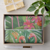 Kleurrijke Tropische Flamingo's Decoupage Weefsel Tissuepapier (Geschenk)