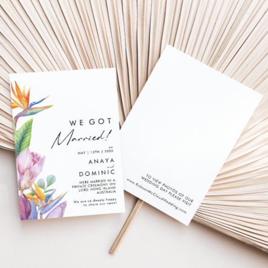 Kleurrijke tropische Floral | Aankondiging van de 