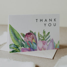 Kleurrijke tropische Floral | Hartelijk dank Bedankkaart
