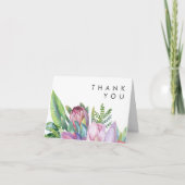 Kleurrijke tropische Floral | Hartelijk dank Bedankkaart (Voorkant)