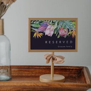 Kleurrijke tropische Floral Paars gereserveerde