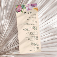 Kleurrijke tropische Floral | Peach Weddenrennen