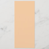 Kleurrijke tropische Floral | Peach Weddenrennen Menu (Achterkant)