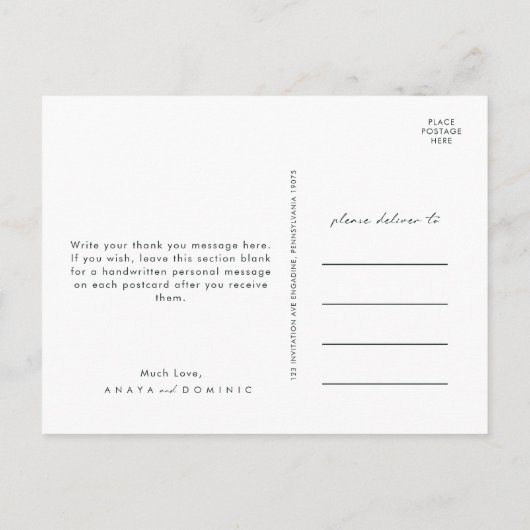 Kleurrijke tropische Floral | Weddenschap Hartelij Briefkaart (Achterkant)