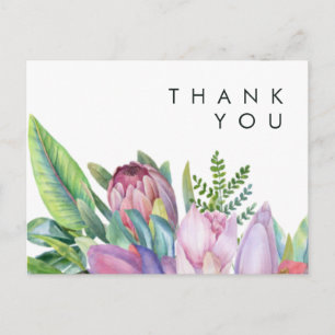 Kleurrijke tropische Floral Weddenschap Hartelij Briefkaart