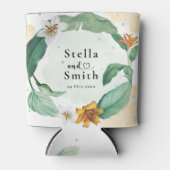 Kleurrijke tropische Floral Wedding Blikjeskoeler (Voorkant)