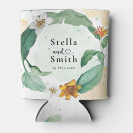 Kleurrijke tropische Floral Wedding Blikjeskoeler