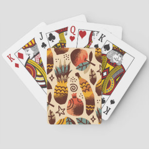 Kleurrijke Tropische Fruit Mix Patroon Pokerkaarten