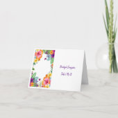 Kleurrijke tropische hawaiiaanse Floral gastenkaar Bedankkaart (Voorkant)