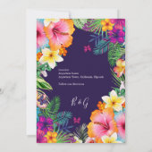 Kleurrijke tropische Hawaiian Floral veilig de dat Kaart (Achterkant)