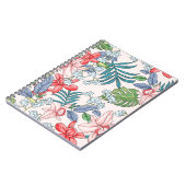 Kleurrijke Tropische Oerwoud Naadloze Print Notitieboek (Linkerzijde)