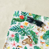 Kleurrijke tropische Oerwouden gepersonaliseerd Strandlaken (In situ)