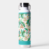 Kleurrijke tropische Oerwouden gepersonaliseerd Waterfles (Voorkant)