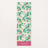 Kleurrijke tropische Oerwouden gepersonaliseerd Yogamat (Voorkant)