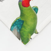 Kleurrijke tropische parrots, bladeren en bloemen fleece deken (Hoek)