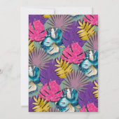 Kleurrijke Tropische Planten met levendige beelden Kaart (Achterkant)