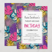 Kleurrijke Tropische Planten met levendige beelden Kaart (Voorkant / Achterkant)