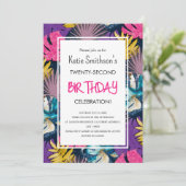 Kleurrijke Tropische Planten met levendige kleuren Kaart (Staand voorkant)