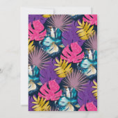 Kleurrijke Tropische Planten met levendige kleuren Kaart (Achterkant)