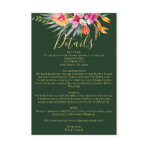 Kleurrijke Tropische Roze Bloemen Wedding Details