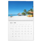 Kleurrijke tropische stranden kalender (Mar 2026)