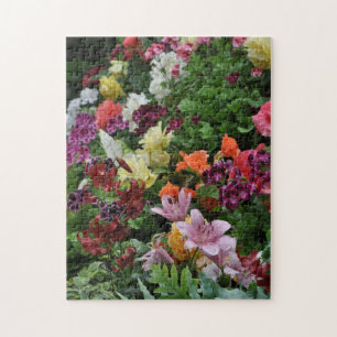 Kleurrijke tropische tuin legpuzzel