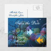 Kleurrijke Tropische Vis Save the Date Wedding Aankondigingskaart (Voorkant / Achterkant)