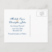 Kleurrijke Tropische Vis Save the Date Wedding Aankondigingskaart (Achterkant)