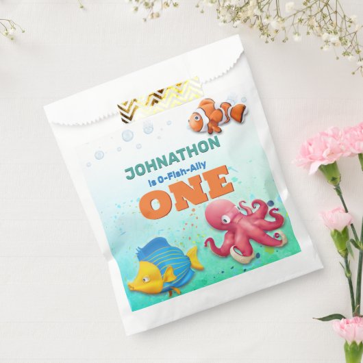 Kleurrijke tropische viskinderen van afgelopen dag bedankzakje (Gezegeld)