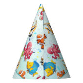 Kleurrijke tropische viskinderen van afgelopen dag feesthoedjes (Achterkant)