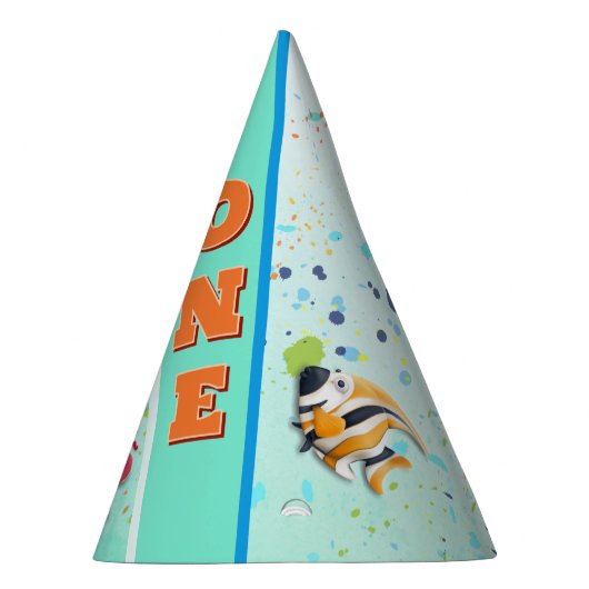 Kleurrijke tropische viskinderen van afgelopen dag feesthoedjes (Rechts)