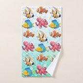 Kleurrijke tropische vissen bad handdoek (Handdoek)