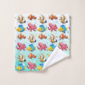 Kleurrijke tropische vissen bad handdoek (Wasdoekje)