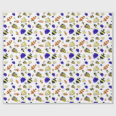 Kleurrijke tropische vissen cadeaupapier (Vlak)