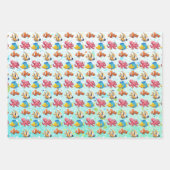 Kleurrijke tropische vissen inpakpapier vel (Voorkant)