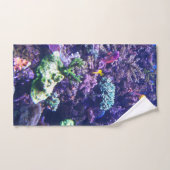Kleurrijke tropische vissen koraalrif handdoek (Handdoek)