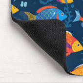 Kleurrijke tropische vissen muismat (Hoek)