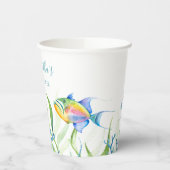 Kleurrijke tropische vissen papieren bekers (Links)