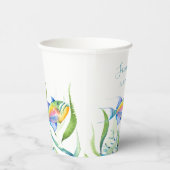 Kleurrijke tropische vissen papieren bekers (Rechts)