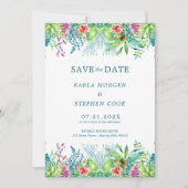 Kleurrijke tropische vloergrens kaart (Voorkant)