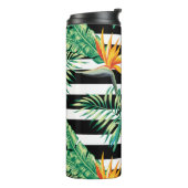 Kleurrijke tropische vogel thermosbeker (Gedraaid links)