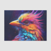 Kleurrijke tropische vogel tissuepapier (Voorkant)