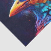 Kleurrijke tropische vogel tissuepapier (Detail)