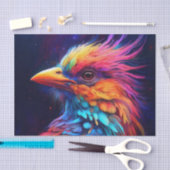 Kleurrijke tropische vogel tissuepapier (Craft)