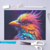 Kleurrijke tropische vogel tissuepapier (Craft)