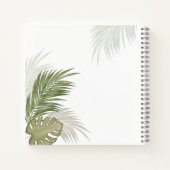 Kleurrijke tropische vogels gepersonaliseerd notitieboek (Achterkant)