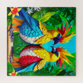 Kleurrijke Tropische Vogels Legpuzzel (Horizontaal)