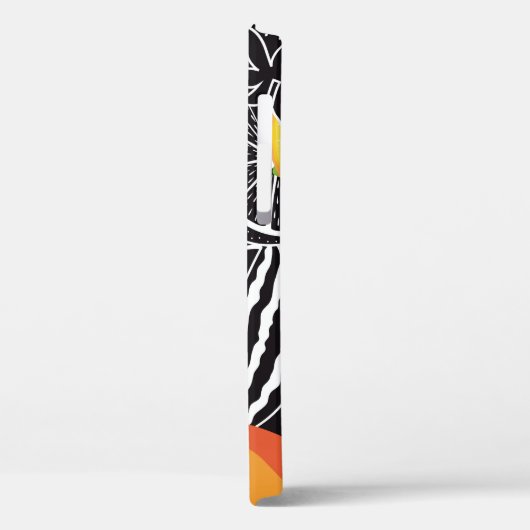 Kleurrijke tropische vruchten, zwarte achtergrond. Case-Mate iPhone case (Achterkant / Links)